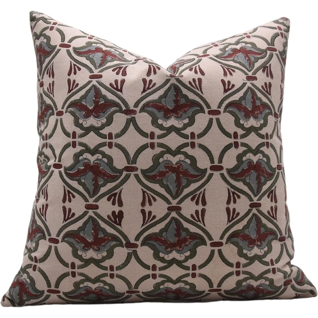 Fabdivine Cotton Square Block print pillow Cover