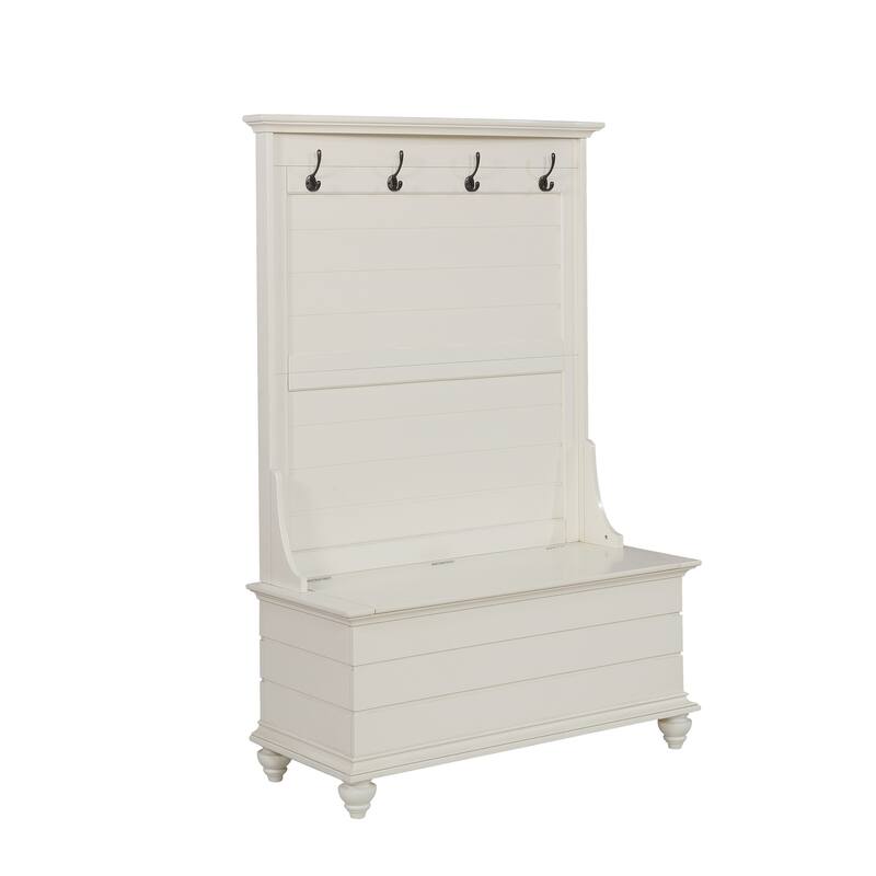 Linon Whitehurst White Hall Tree