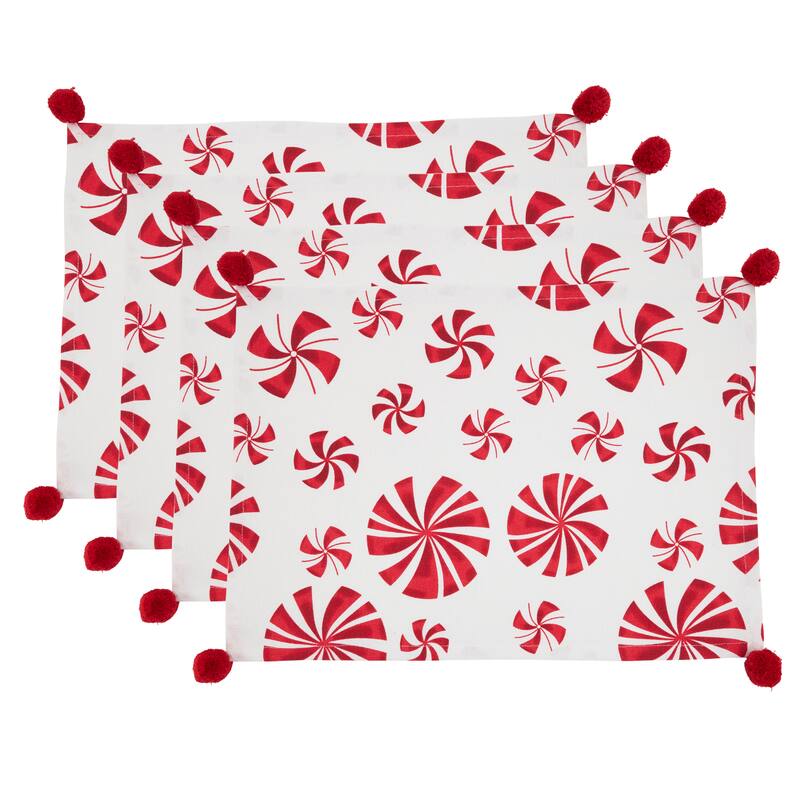 Peppermints Placemat (Set of 4) - 14"x20"