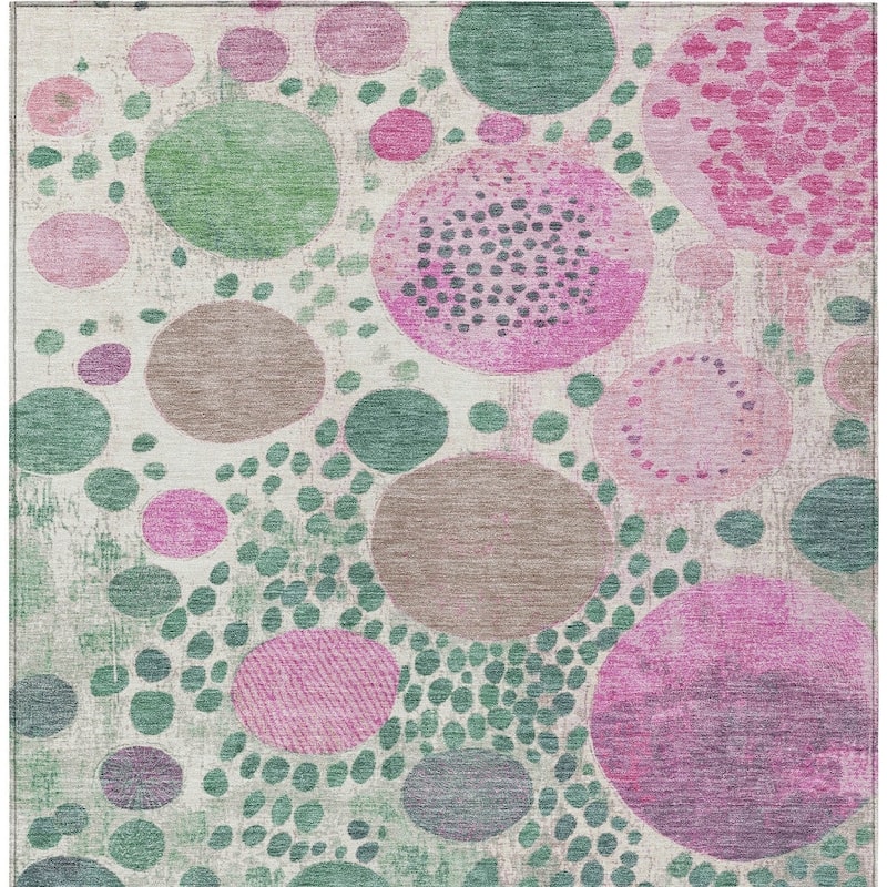 HomeRoots Geometric Transitional Rectangle Outdoor Rug