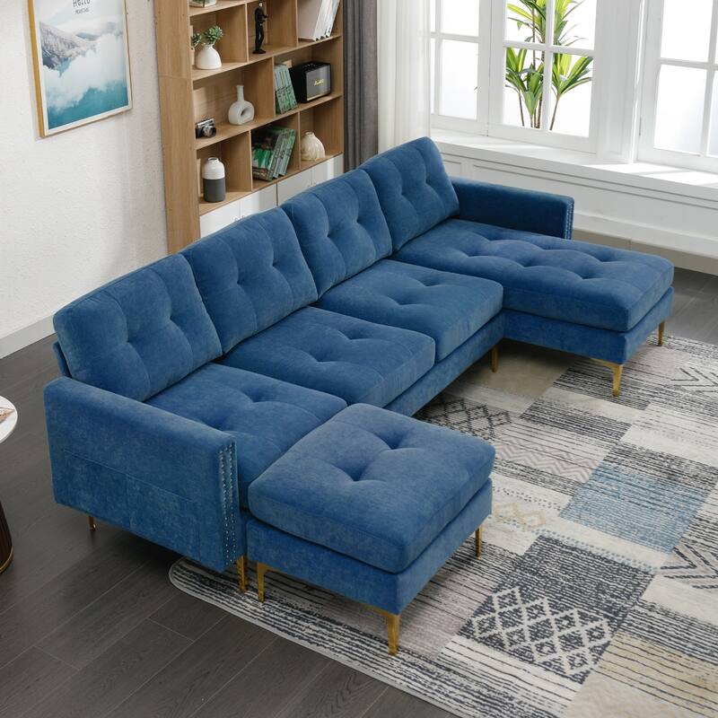 110inch L-Shape Convertible Sectional Sofa Couch