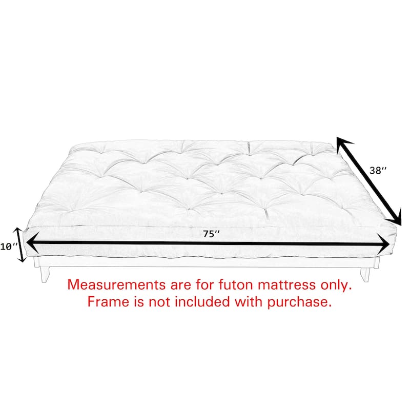 Trupedic Solid Velvet Indoor Futon Mattress