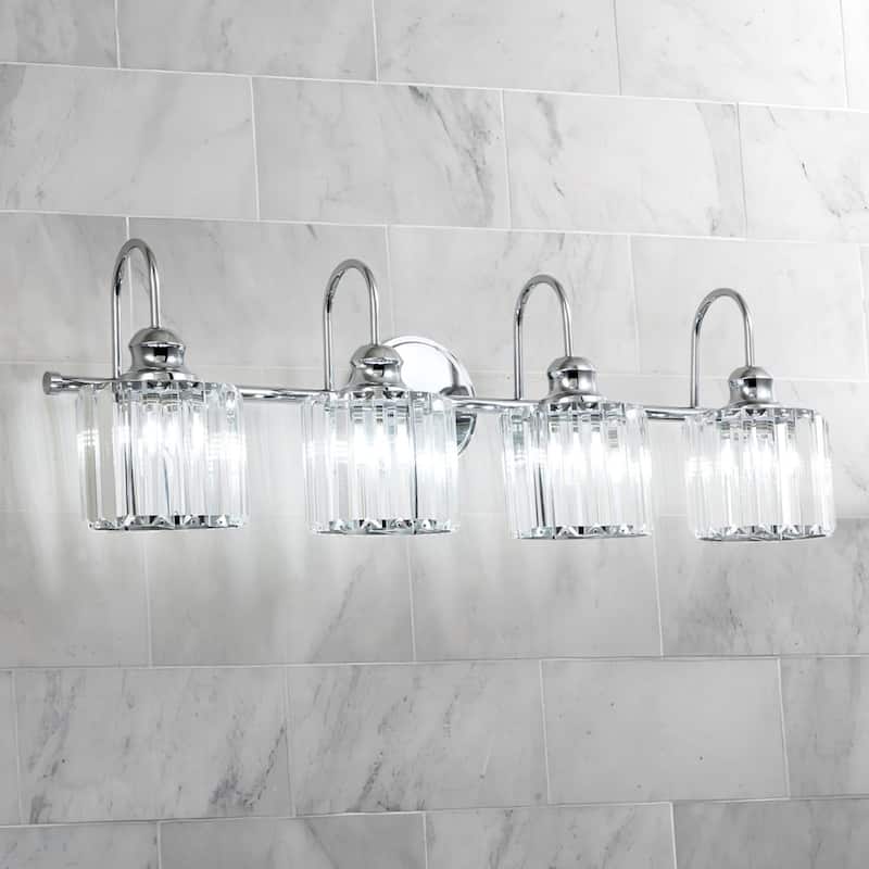 Chrome/ Black/ Gold Modern Over Mirror Crystal Bathroom Restroom Wall Lighting Fixtures Bath Lights Vanity Light