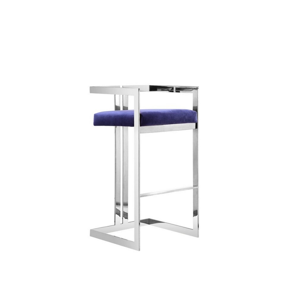 Stool Chair with Stylish Cantilever Base and Footrest - Bed