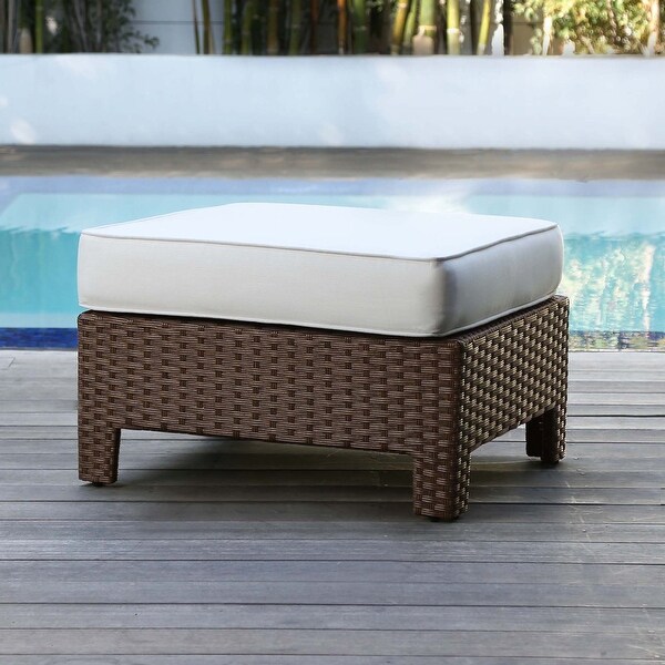 Abbyson Hamilton Outdoor Patio Ottoman with Sunbrella Fabric (Set of 2). Opens flyout.