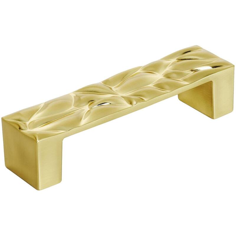 Amerock Calathea 3-3/4 Inch Center to Center Handle Cabinet Pull - Brushed Gold