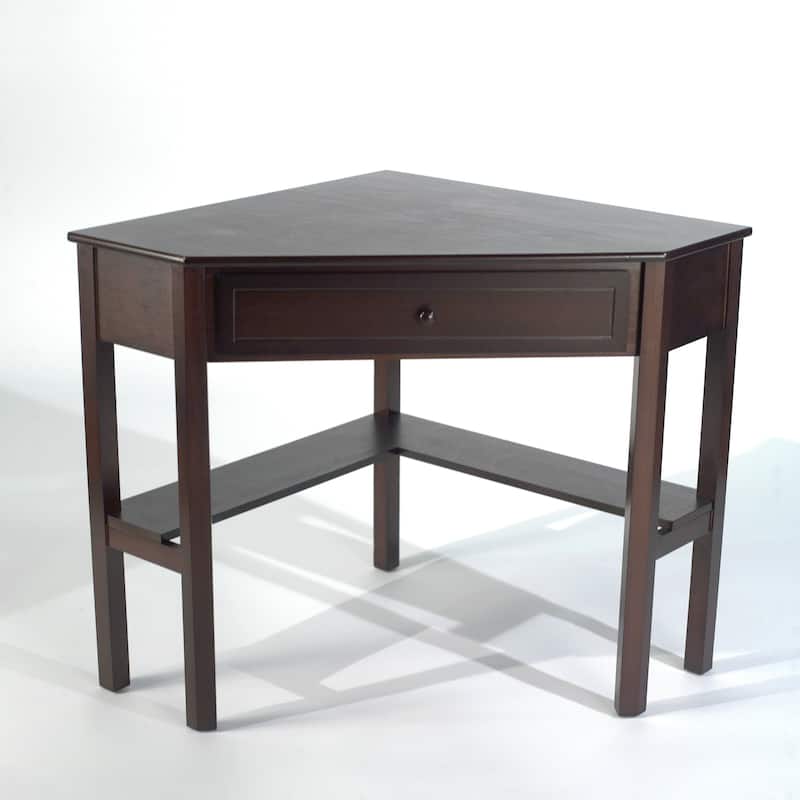 Porch & Den Lincoln Solid Wood/MDF Corner Computer Desk