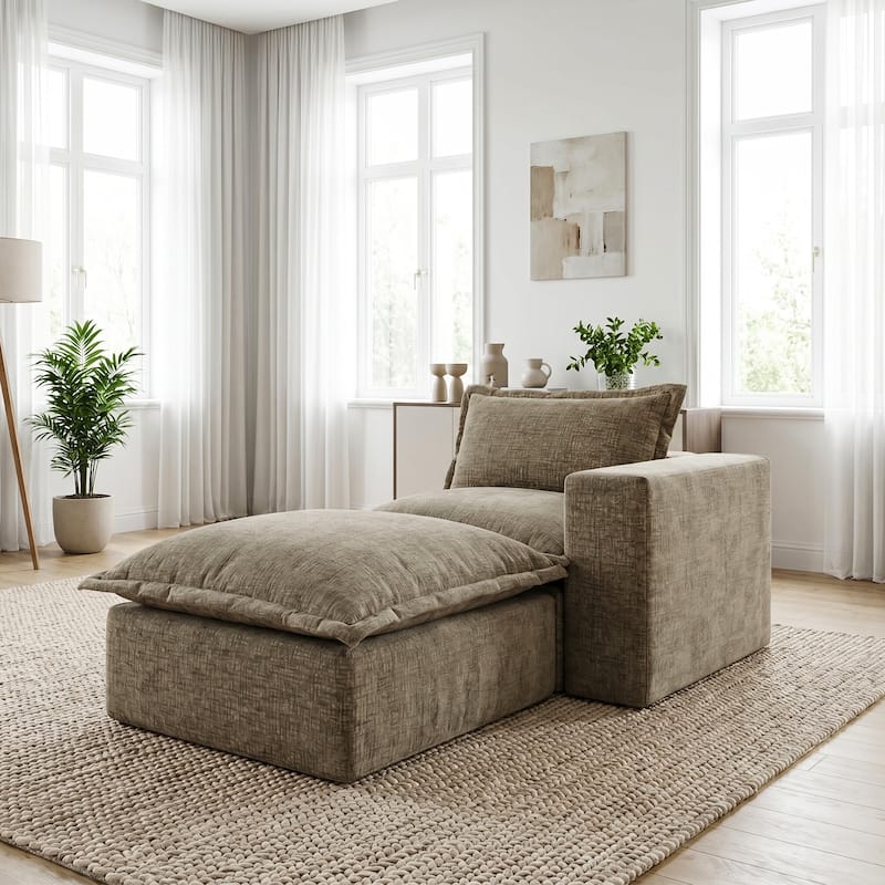 Comfy Cloud Couch Plush Modular Sectional Sofa For Living Room