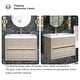 preview thumbnail 185 of 191, Wood Wall-Mounted Bathroom Vanity with Sink and Soft Close Drawers