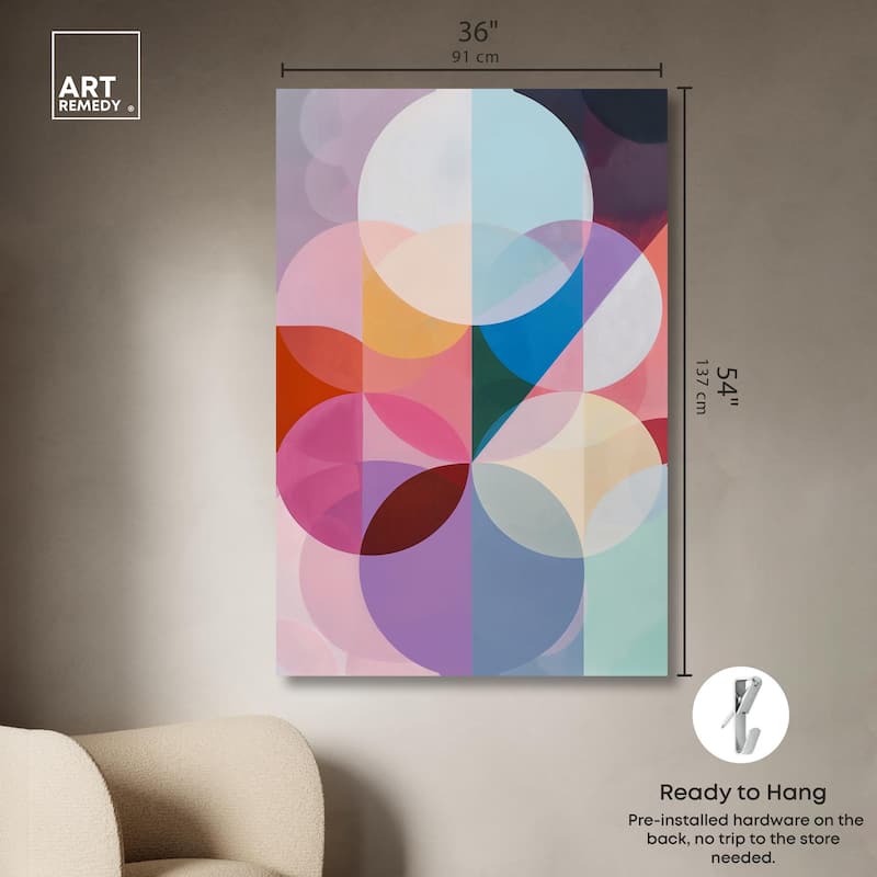 Oneiric Circles III Canvas by Art Remedy, Gallery Wrapped