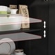 preview thumbnail 31 of 33, 59.1''Sideboard Buffet White Mid-Century Modern Contemporary Lacquered Credenza with Drawers and Doors