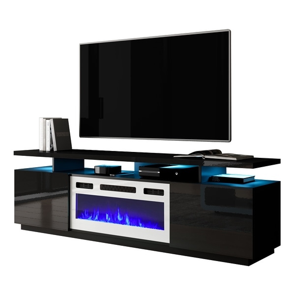 Eva-KWH Modern 71-inch Electric Fireplace TV Stand. Opens flyout.