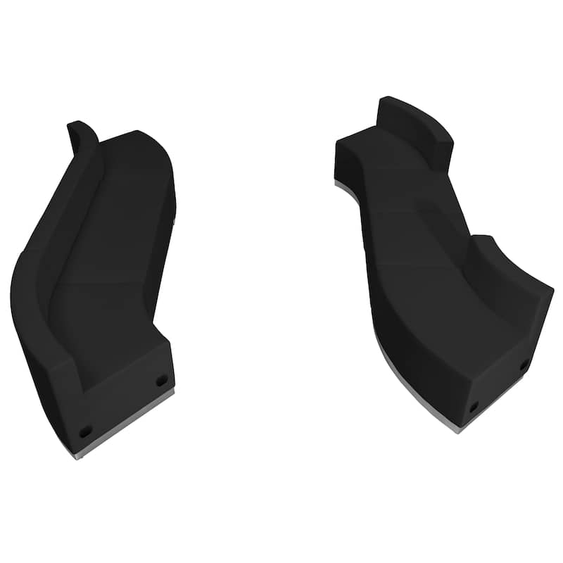 7 PC LeatherSoft Modular Reception Configuration w/Taut Back &Seat - Black