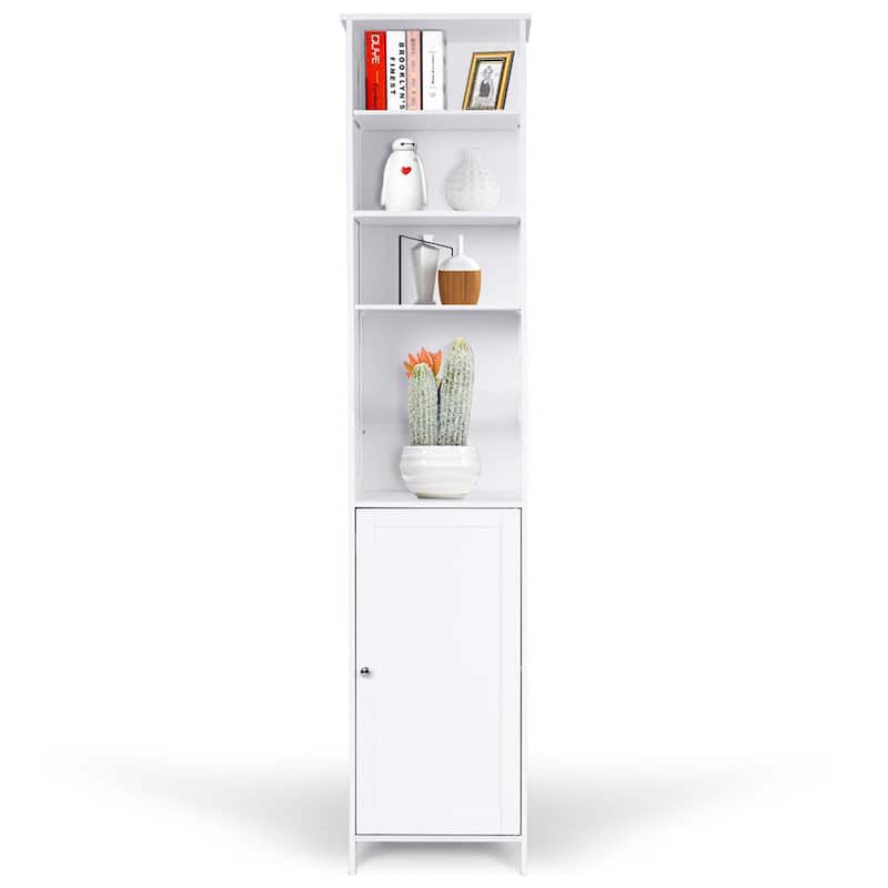 Costway 72''H Bathroom Tall Floor Storage Cabinet Shelving Display - See Description