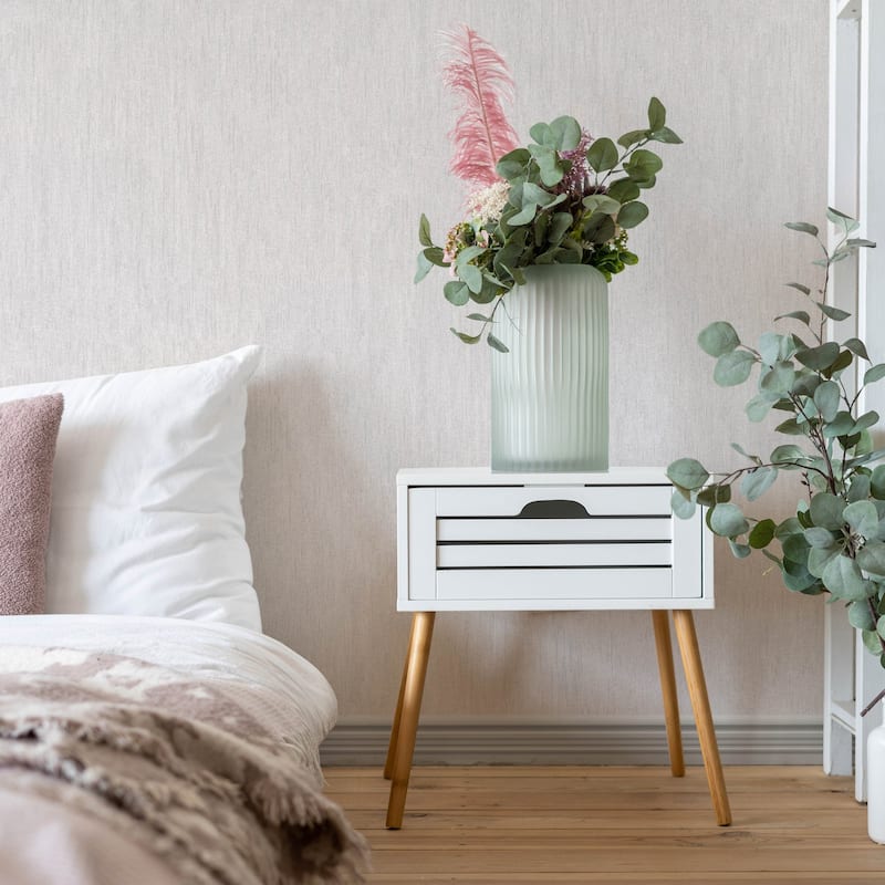 Galerie Wallcoverings Air Collection Slub Effect Shimmer Textured Wallpaper Roll