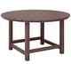 preview thumbnail 157 of 180, Polytrends Laguna Kids Outdoor 38" Round Poly Dining Table for Children Dark Brown