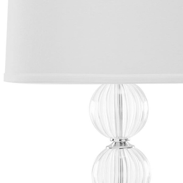 crystal globe table lamp