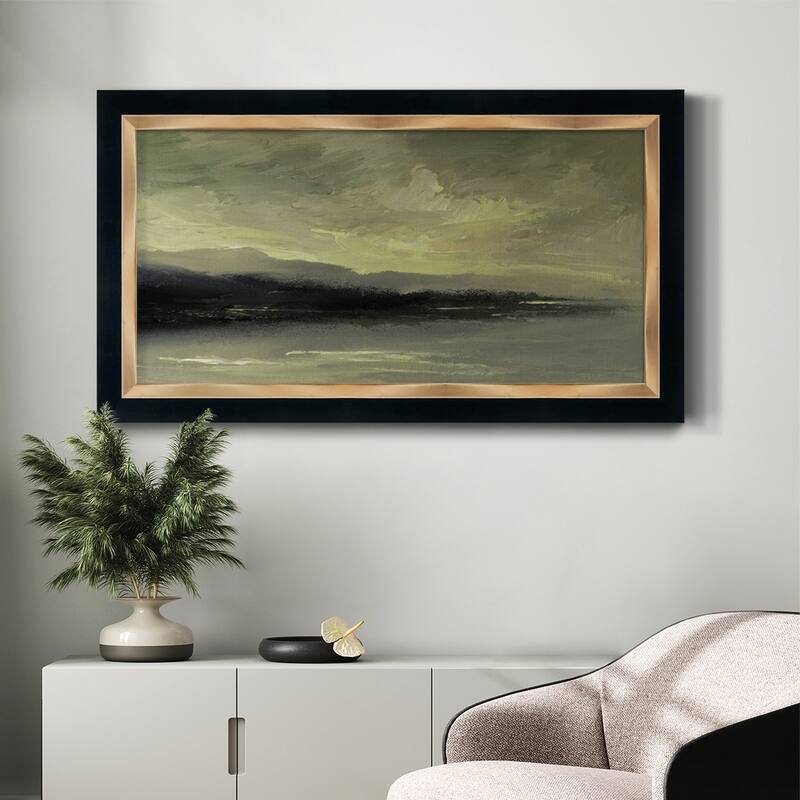 Coastal Dawn Premium Framed Canvas- Ready to Hang