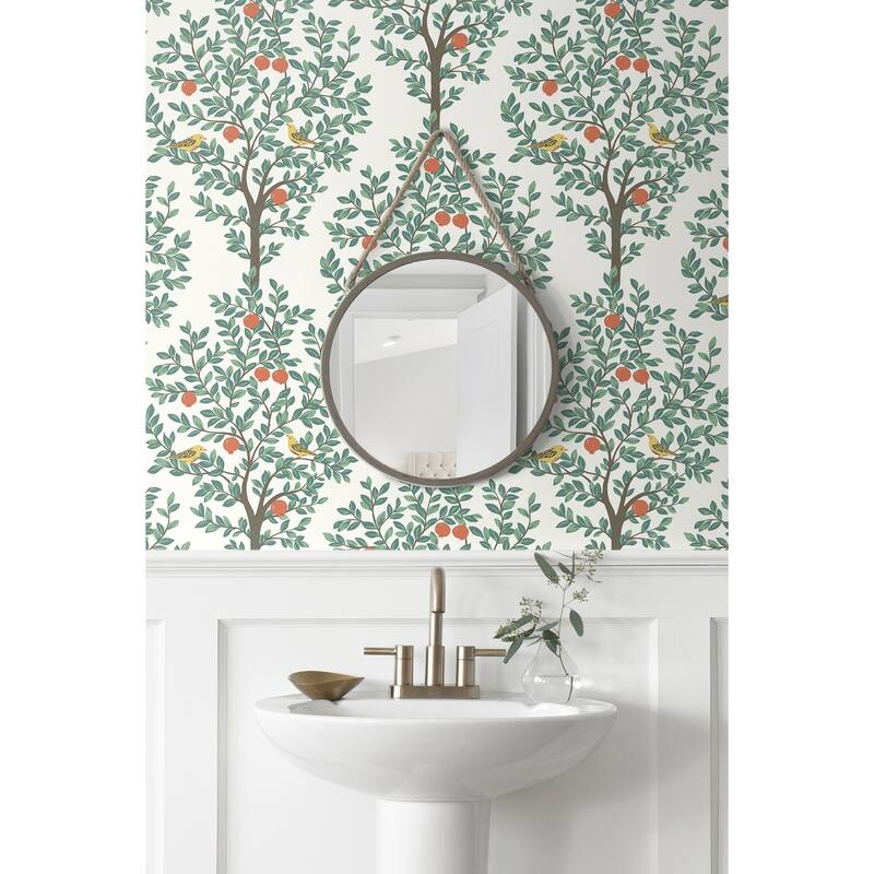 NextWall Fruit Tree Peel and Stick Wallpaper