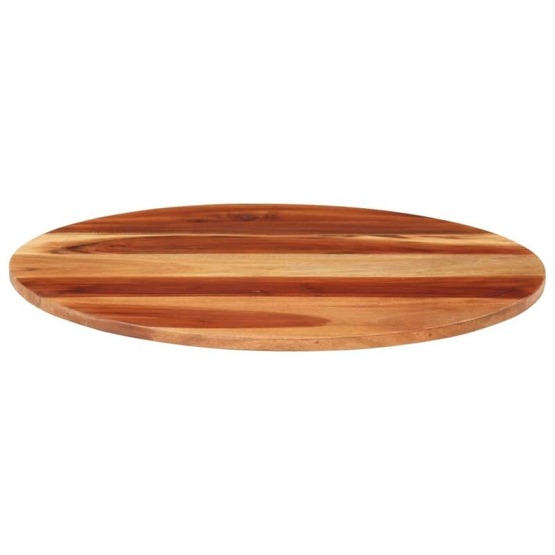 vidaXL Table Top Multicolor Solid Acacia wood 23.6 in diameter Durable - 23.6 x 23.6 x 0.6 in