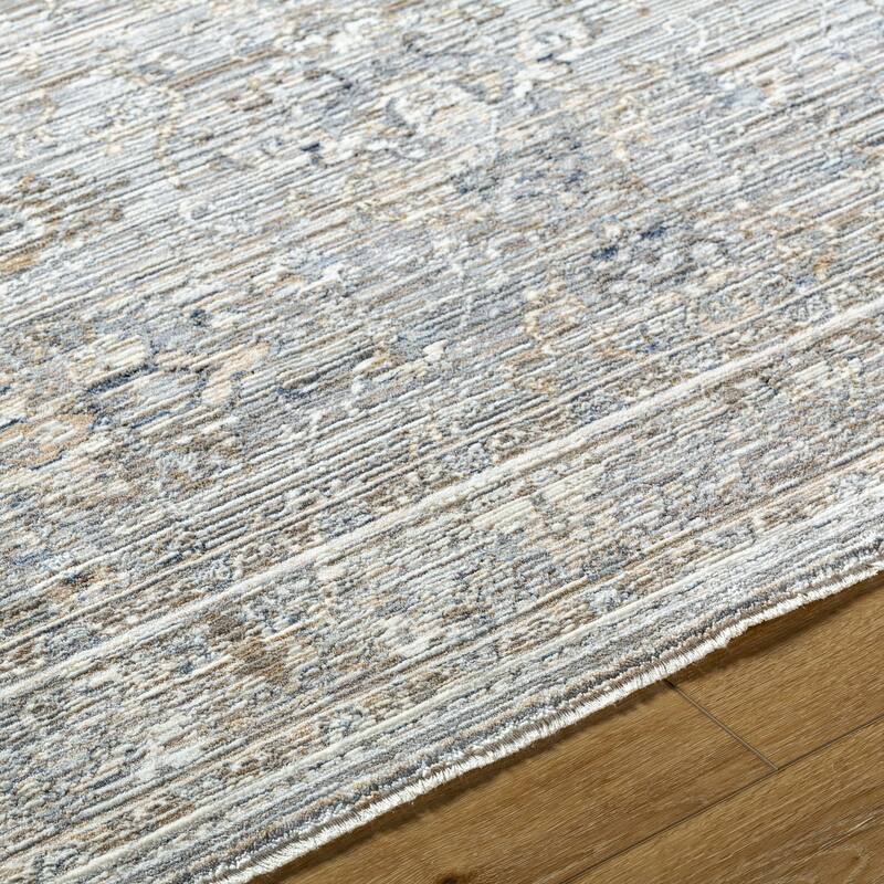 Tyrek Traditional Border Fringed Area Rug