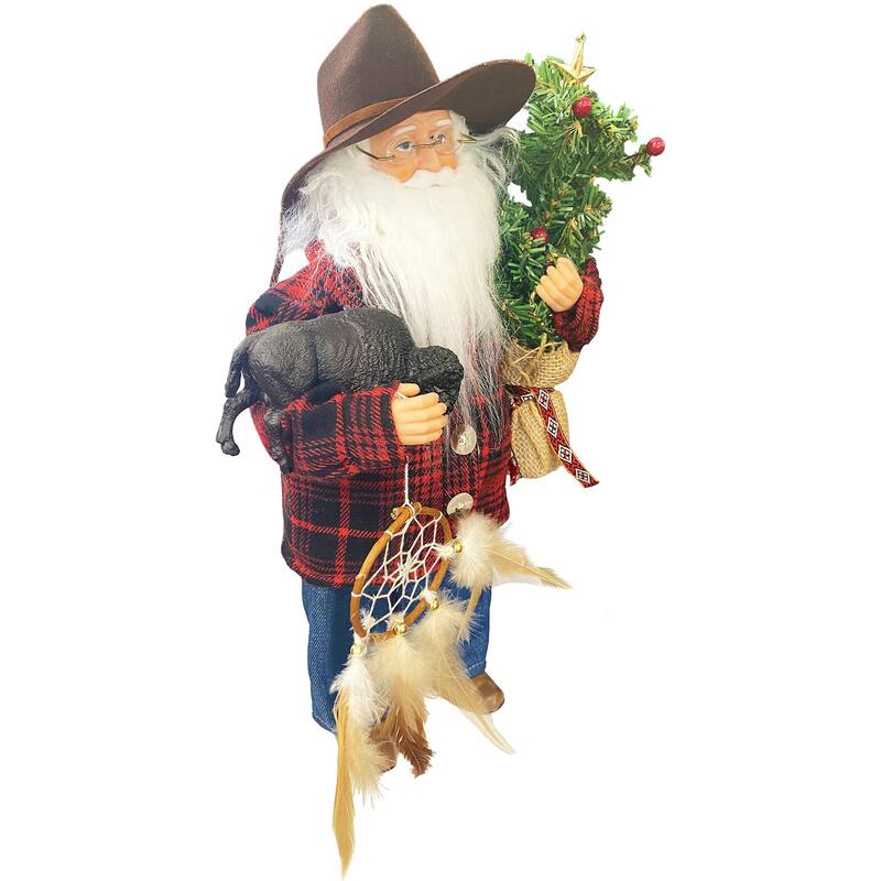 15" Home on the Range Claus
