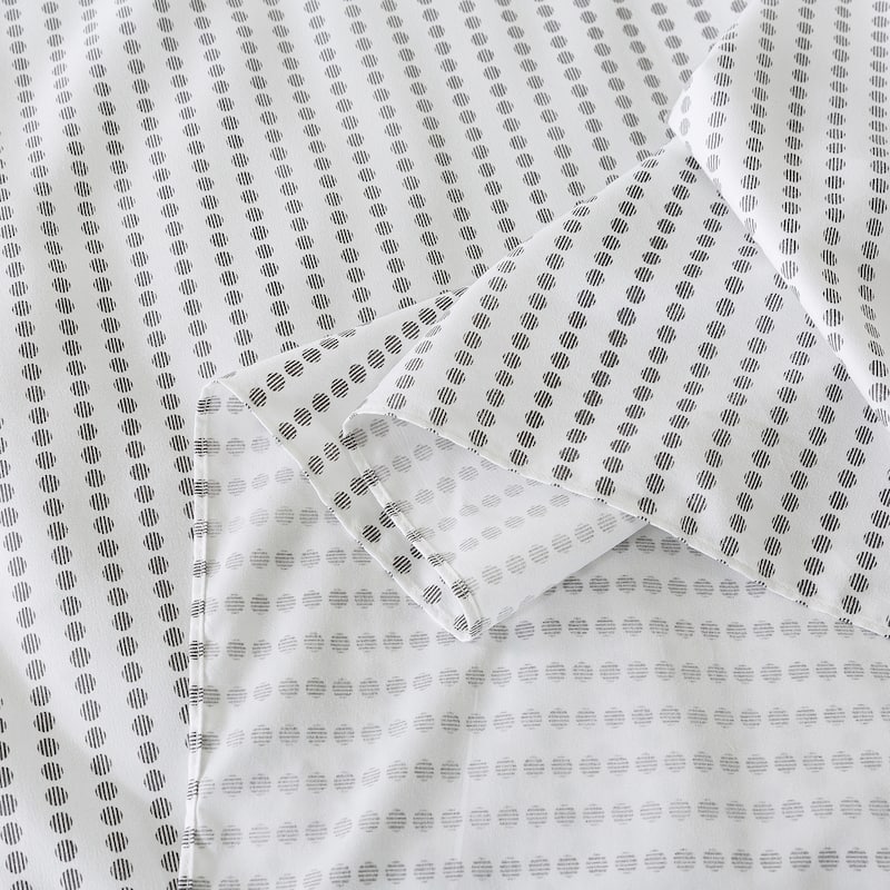 Dot Bedspread with 30" Ruffled Skirt Shabby Chic Farmhouse Style