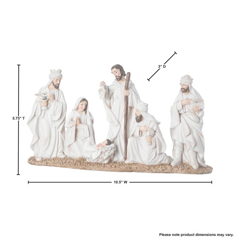 10.5" Resin Nativity Scene