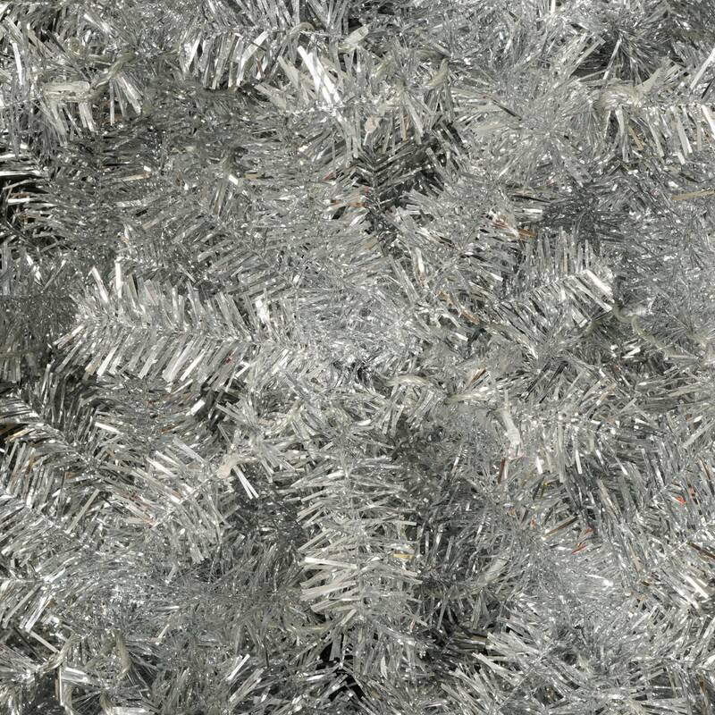 6FT Silver Artificial Pre-Lit Christmas Tree - N/A
