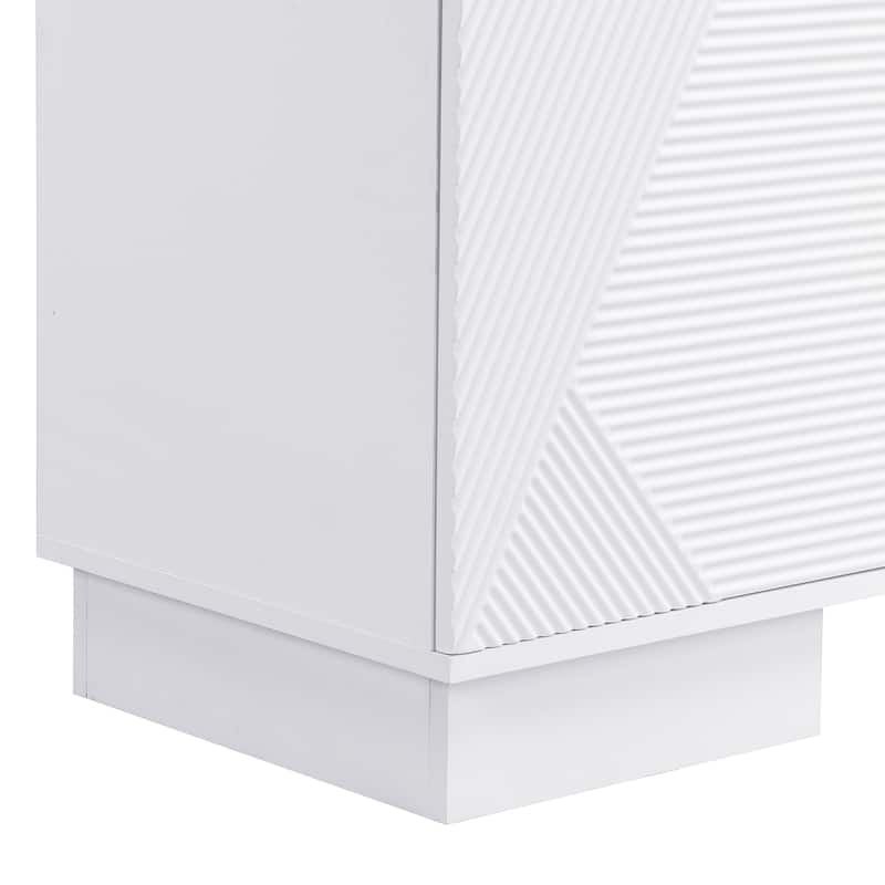 70.8" Modern TV Stand, Entertainment Center with Cabinets, 4 Drawers, Media Console Table, Living Room Modern TV Cabinet