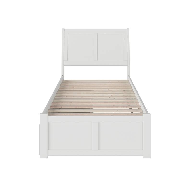 Portland Platform Bed with Footboard and Storage Drawers
