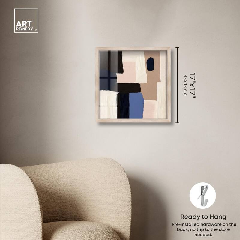 Blue Quietude II Shadowbox by Art Remedy