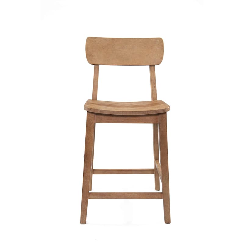 Rustic 24-inch Torino Wood Counter Stool