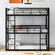 preview thumbnail 2 of 14, Metal Triple Bunk Beds, 3 Twin Bunk Beds for Kids Teens Boys Grils,Metal Heavy Duty Bunk Bed with Guardrail and Ladder