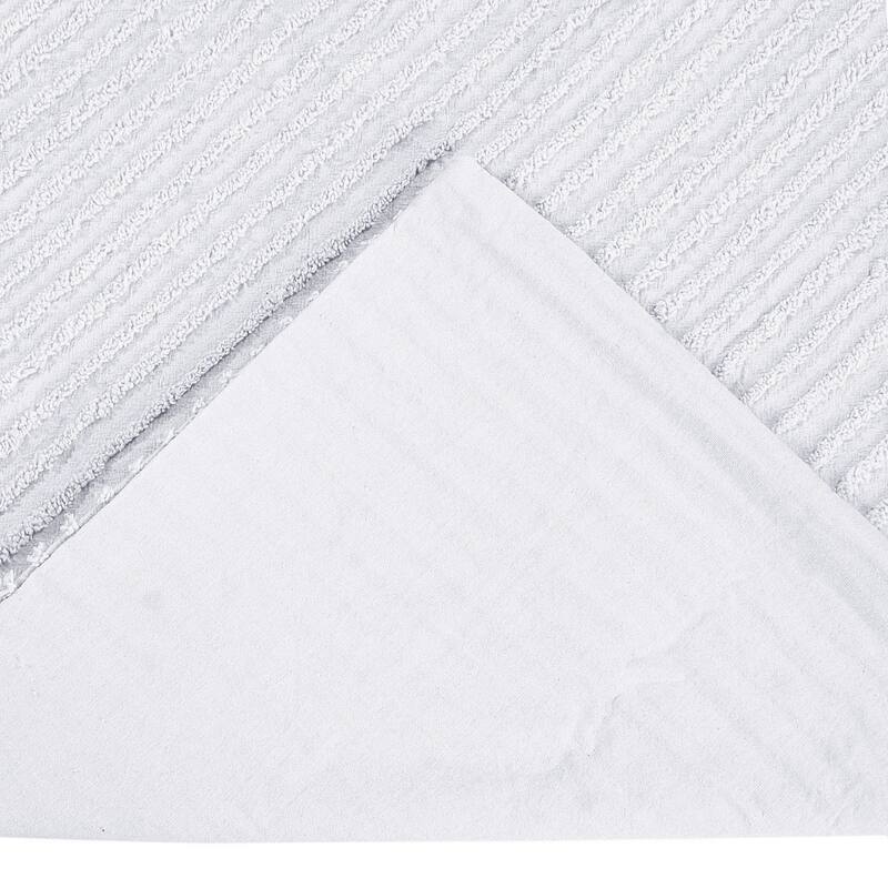 Better Trends Jullian Bold Stripes Design 100% Cotton Tufted Shams Machine Washable Tumble Dry