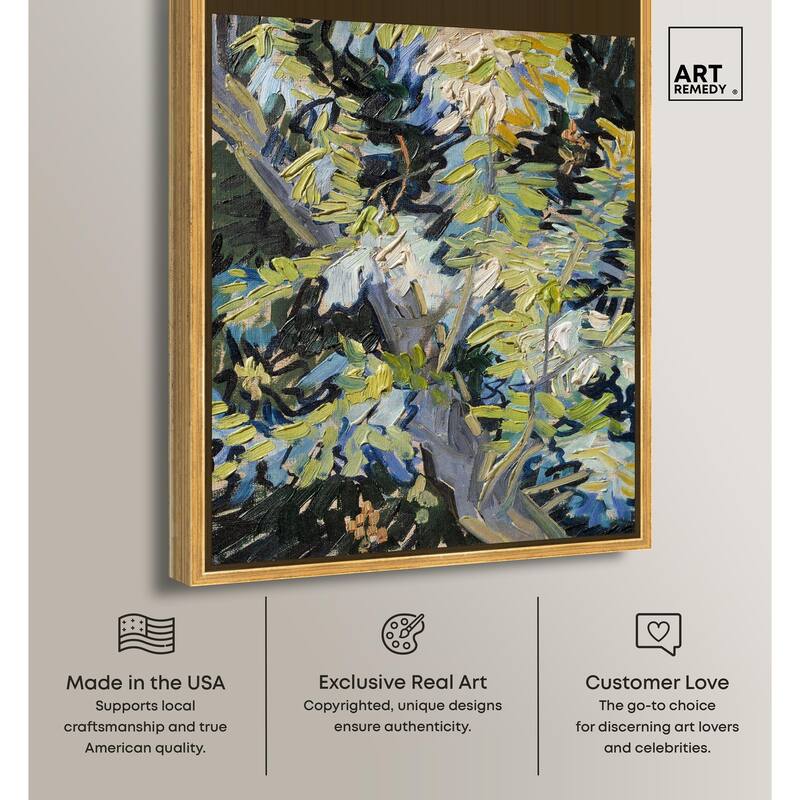 Blossoming Acacia Branches 1890 Canvas by Art Remedy