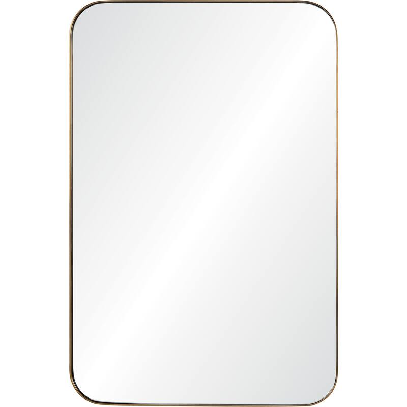 Renwil Edwin Irregular Shaped Bronze Wall Mirror - Clear - Large