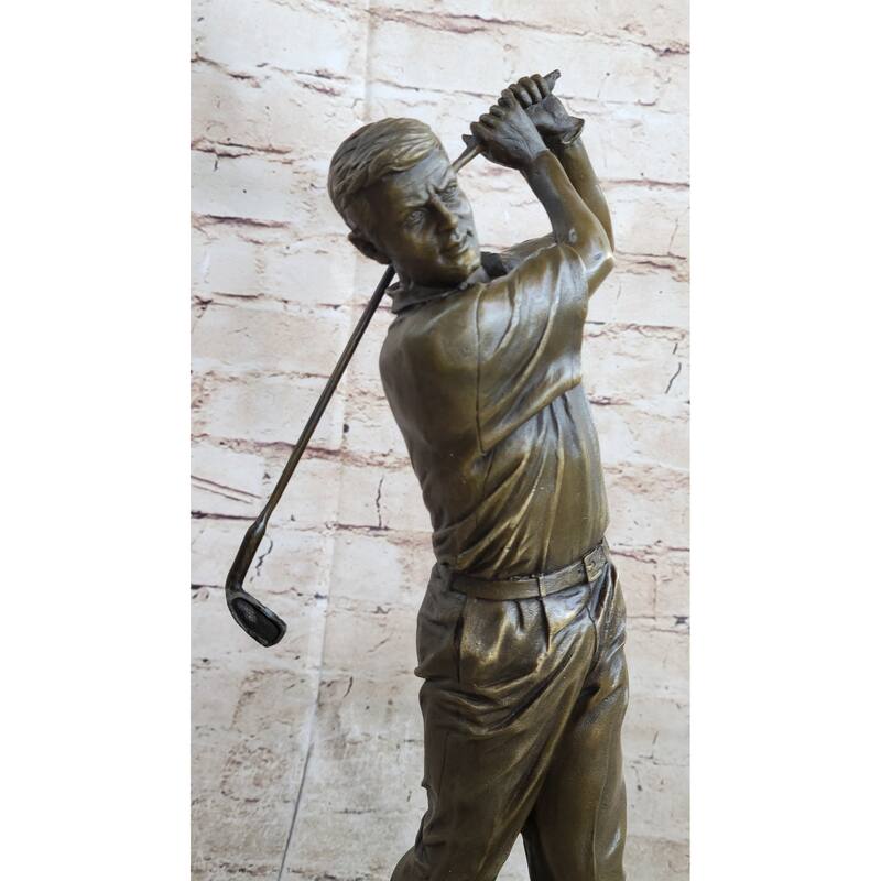 Ben Hogan Male Golfer Sports Memorabilia Golf Club Art Pga Bronze Marble Statue