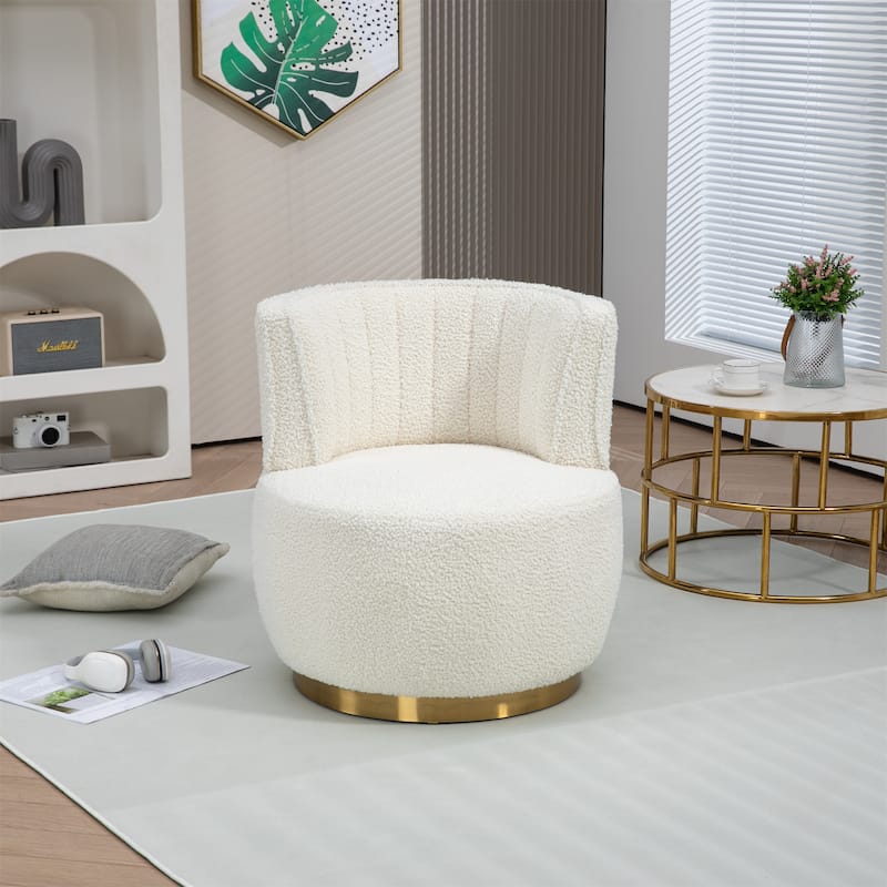 360 Degree Swivel Cuddle Barrel Accent Sofa Chair