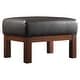 preview thumbnail 1 of 6, iNSPIRE Q Classic Hills Mission-style Oak Ottoman Dark Brown Faux