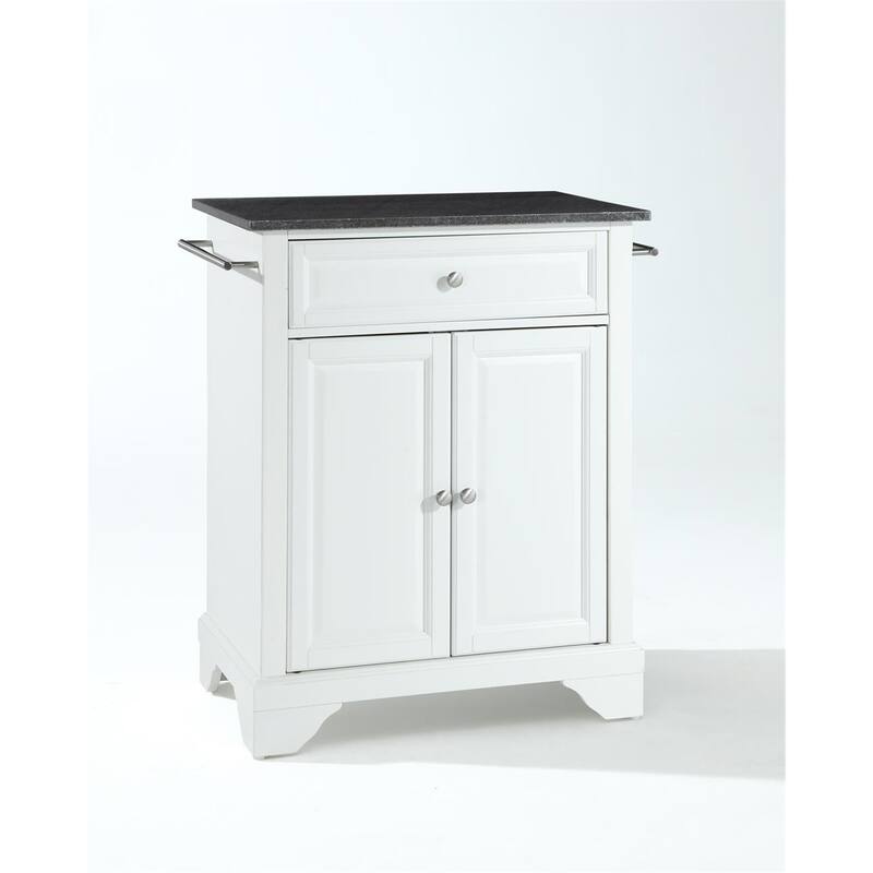 Kitchen Island Cart with Granite Top - Portable Kitchen Storage Island, Modern Kitchen Furniture