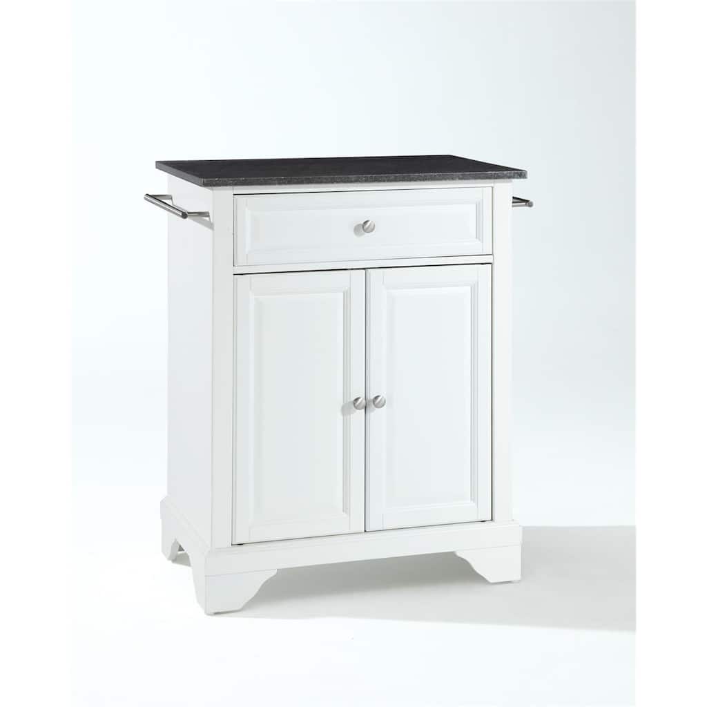 Kitchen Island Cart with Granite Top - Portable Kitchen Storage Island, Modern Kitchen Furniture