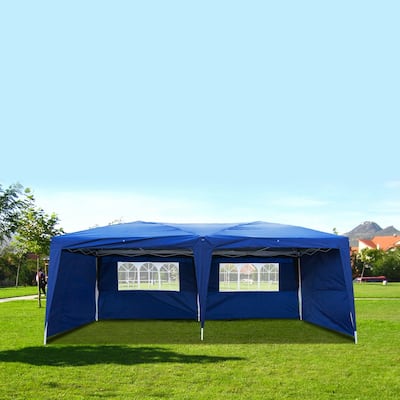 10'X20' POP UP Foldable Wedding Party Gazebo Canopy Tent W/4 Walls