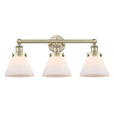 Innovations Lighting 616-3W-12-26 Cone Vanity Cone 3 Light 26" Wide