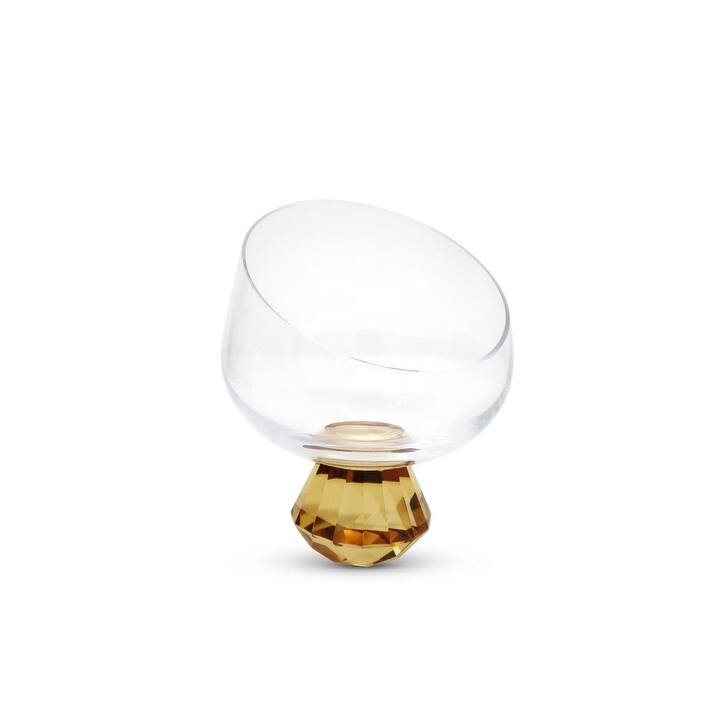 Angular Bowl With Amber Diamond Base