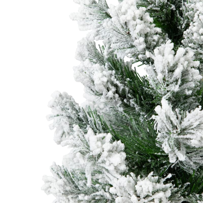 Full Flocked Angel Pine Artificial Mini Christmas Tree - 19" - Unlit - 2 Foot
