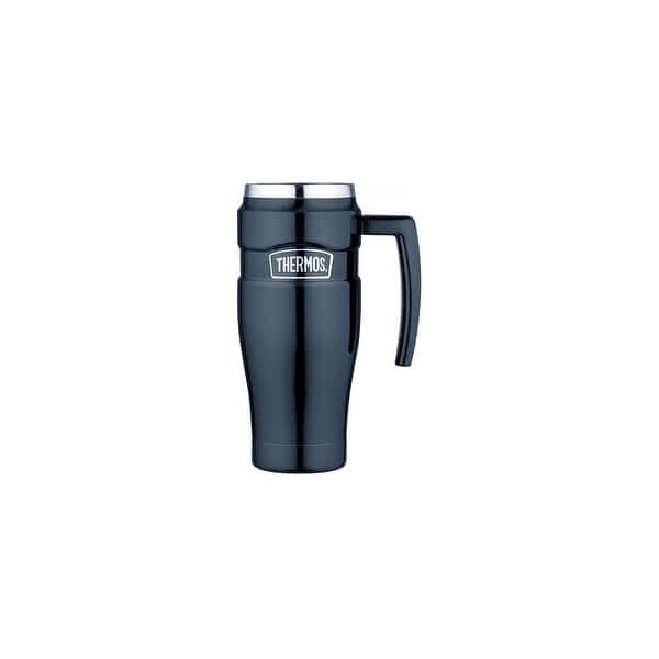 THERMOS Stainless King Vacuum-Insulated Travel Tumbler, 16 Ounce, Midnight  Blue