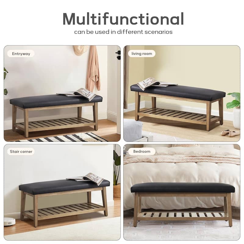 Entryway Shoe Bench Storage Bench Upholstered Bench