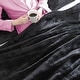 preview thumbnail 9 of 9, Betsey Johnson Solid Faux Fur Black Duvet Cover Set