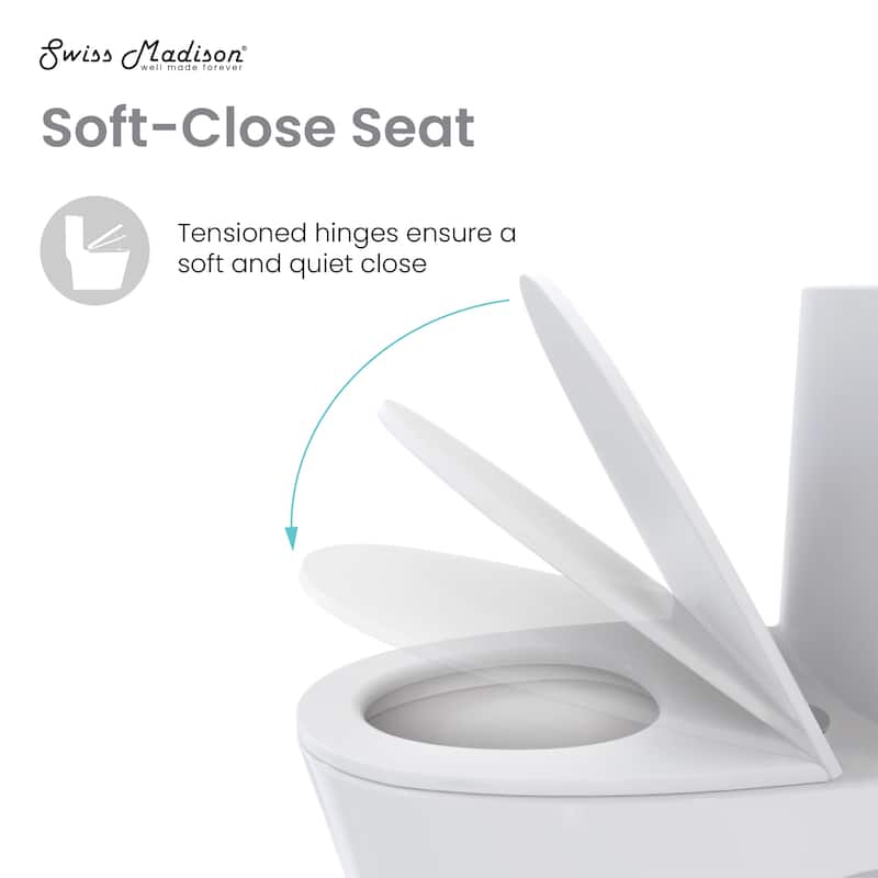 Poitiers One-Piece Elongated Toilet Dual-Flush 1.1/1.6 Gpf, Touchless - 27.2" x 14.95" 28.95"
